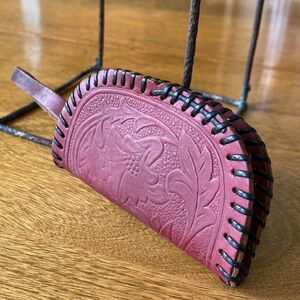 Vintage tooled Floral Coin Purse EUC.
